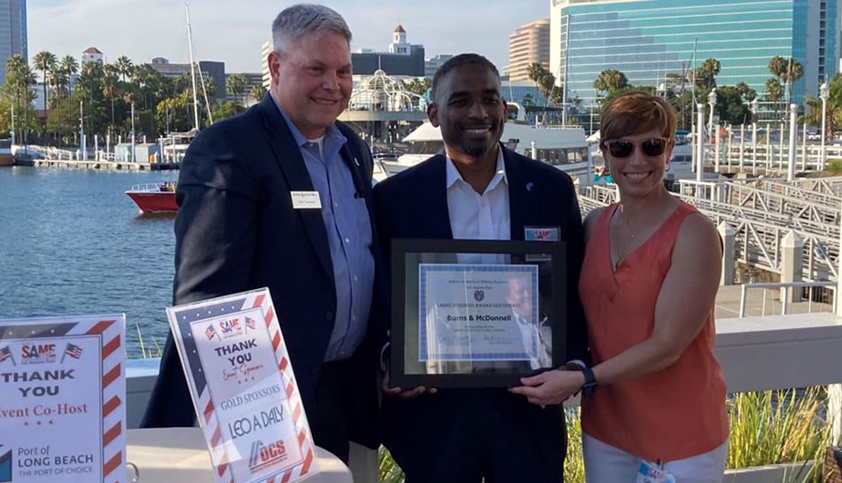 Accepting the Large Business Award