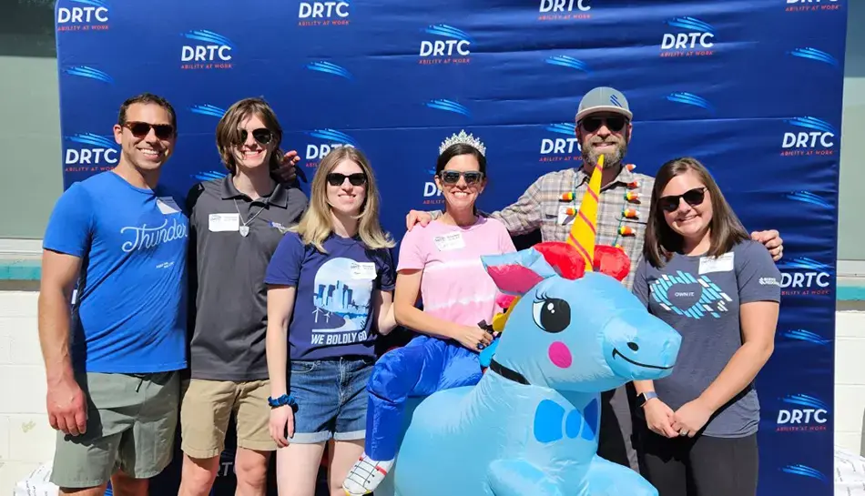 team photo at training event