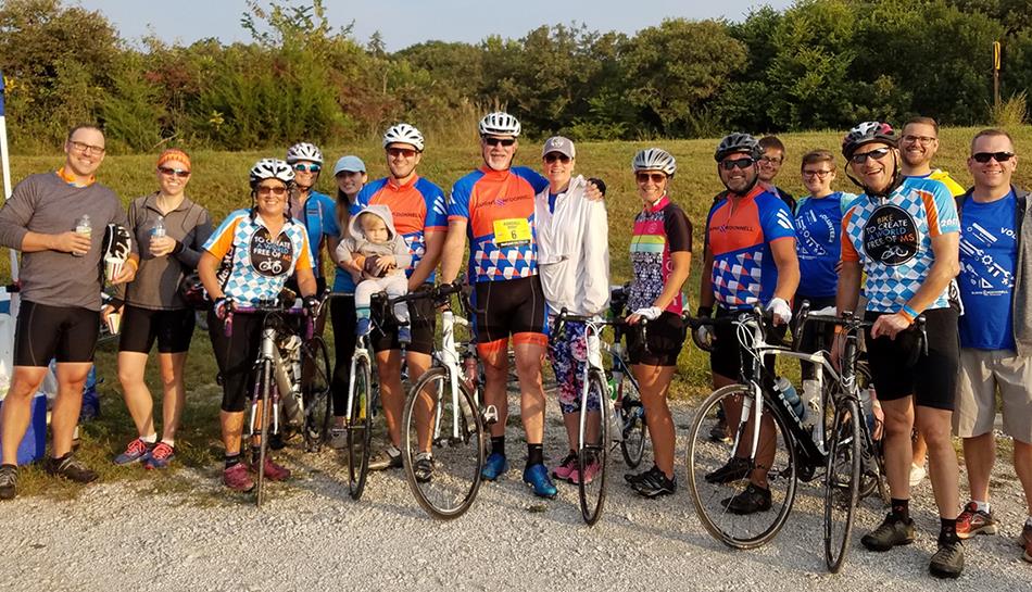 bicyclists ready to ride