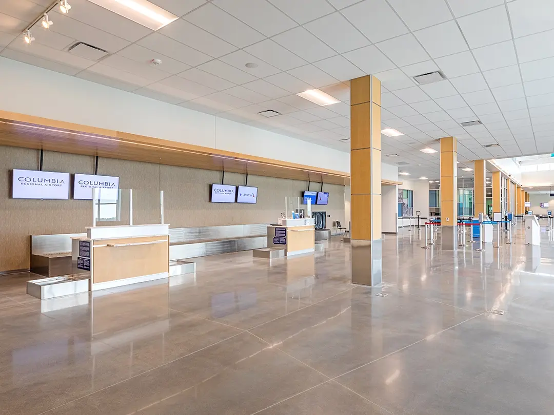 airport ticketing desks