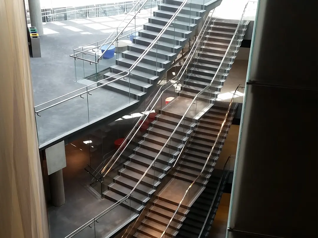 architectural staircases for multiple floors