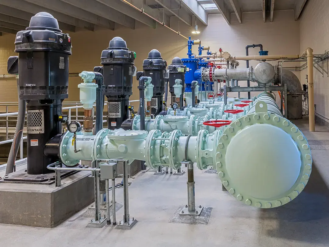 interior pumps and piping systems
