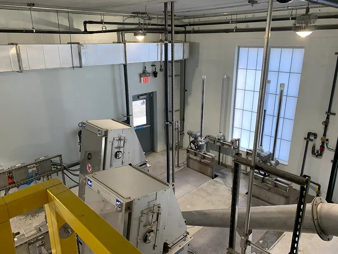 interior equipment view from upper level