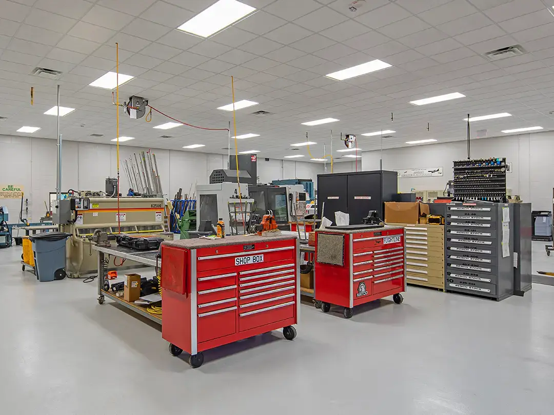 shop area with equipment