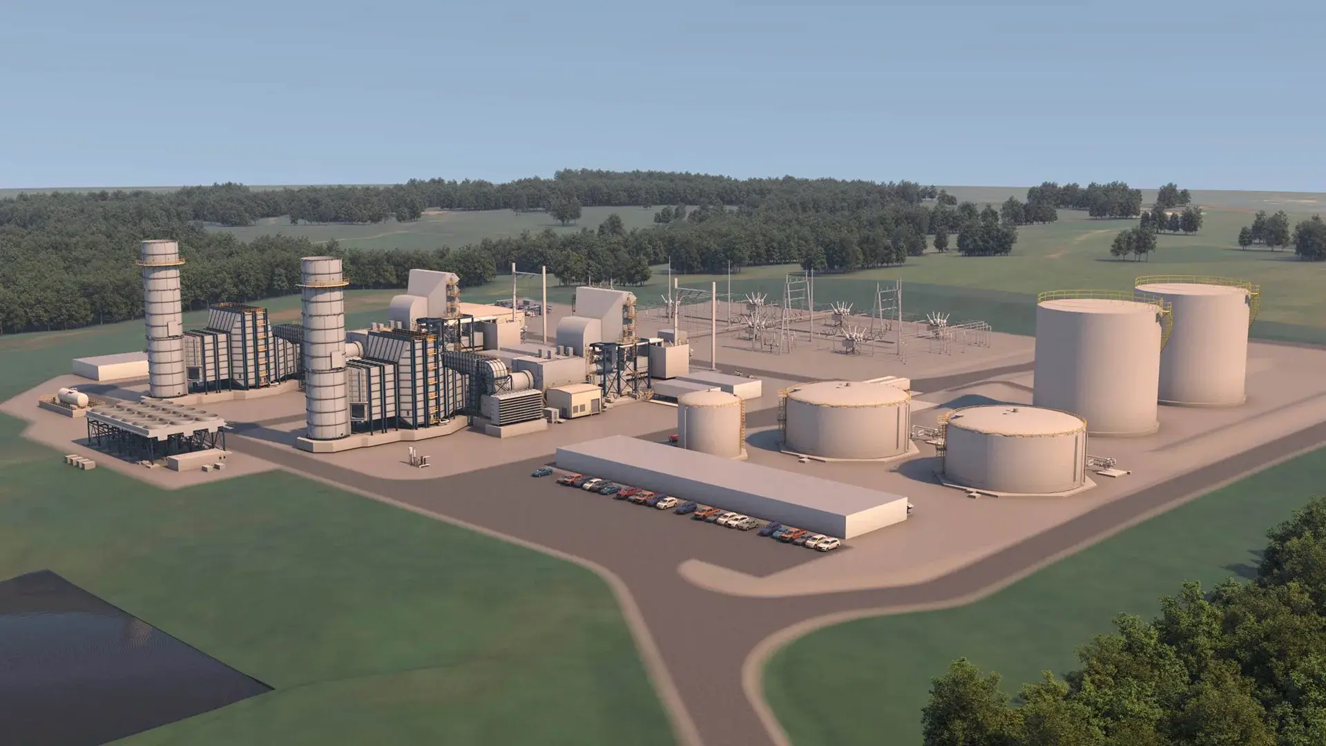 Rendering of Naples Power Plant