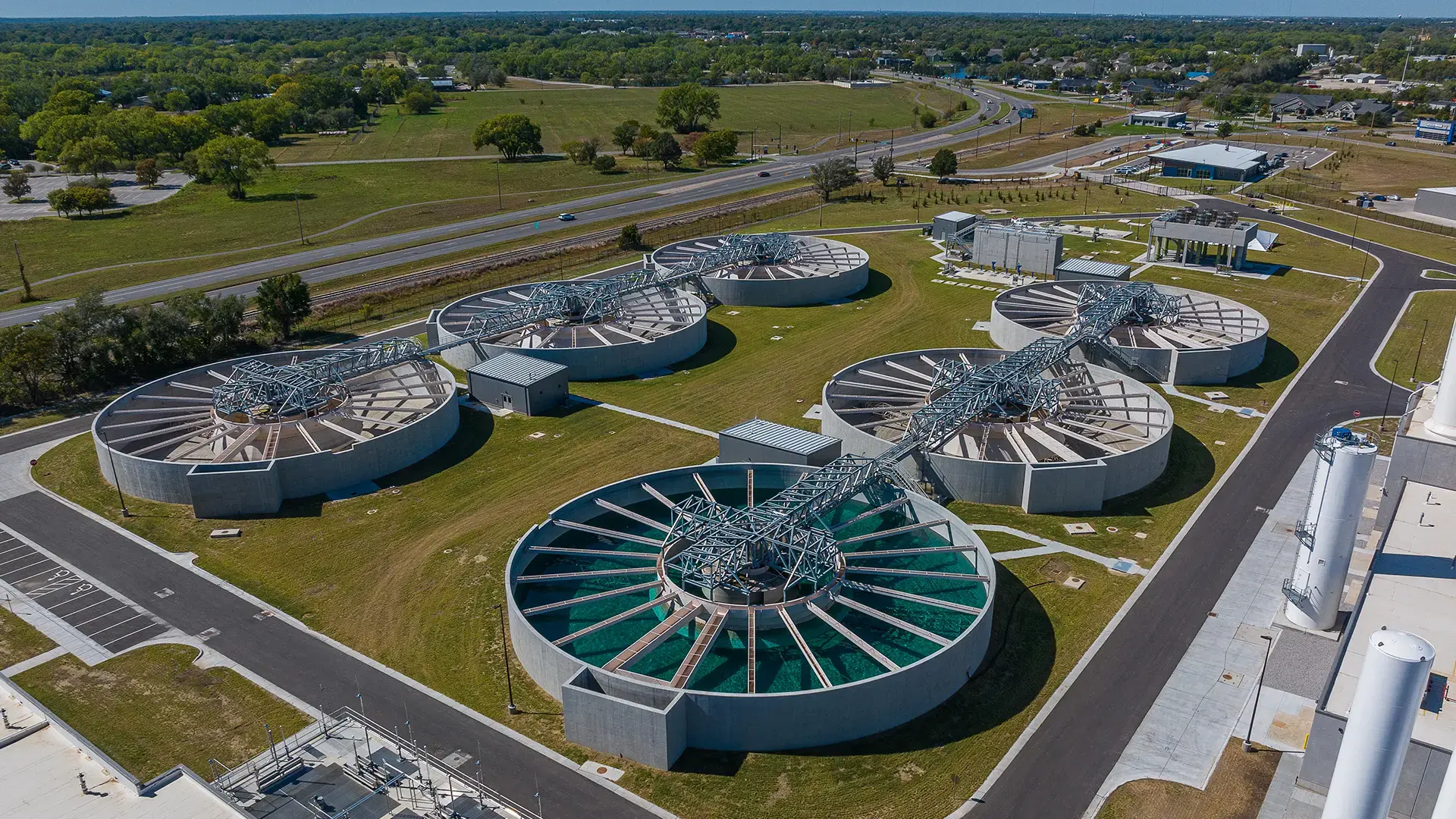 aerial view of site