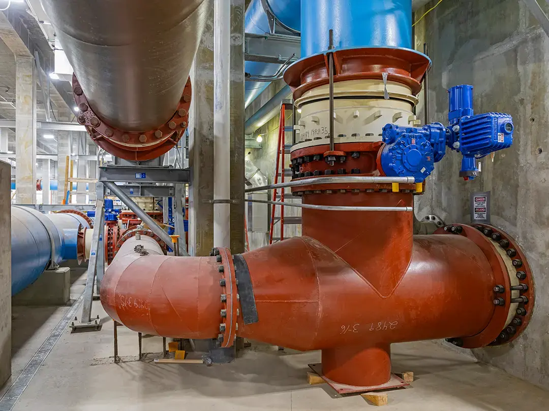 large piping inside facility