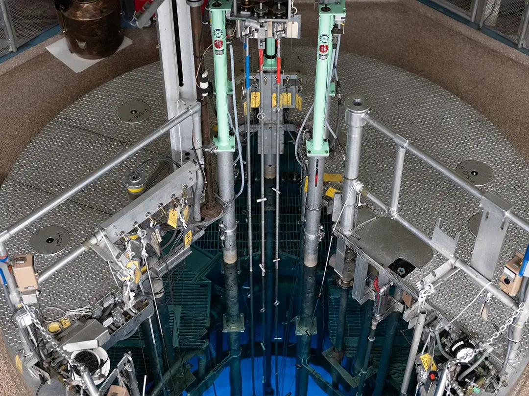 complex equipment viewed from above