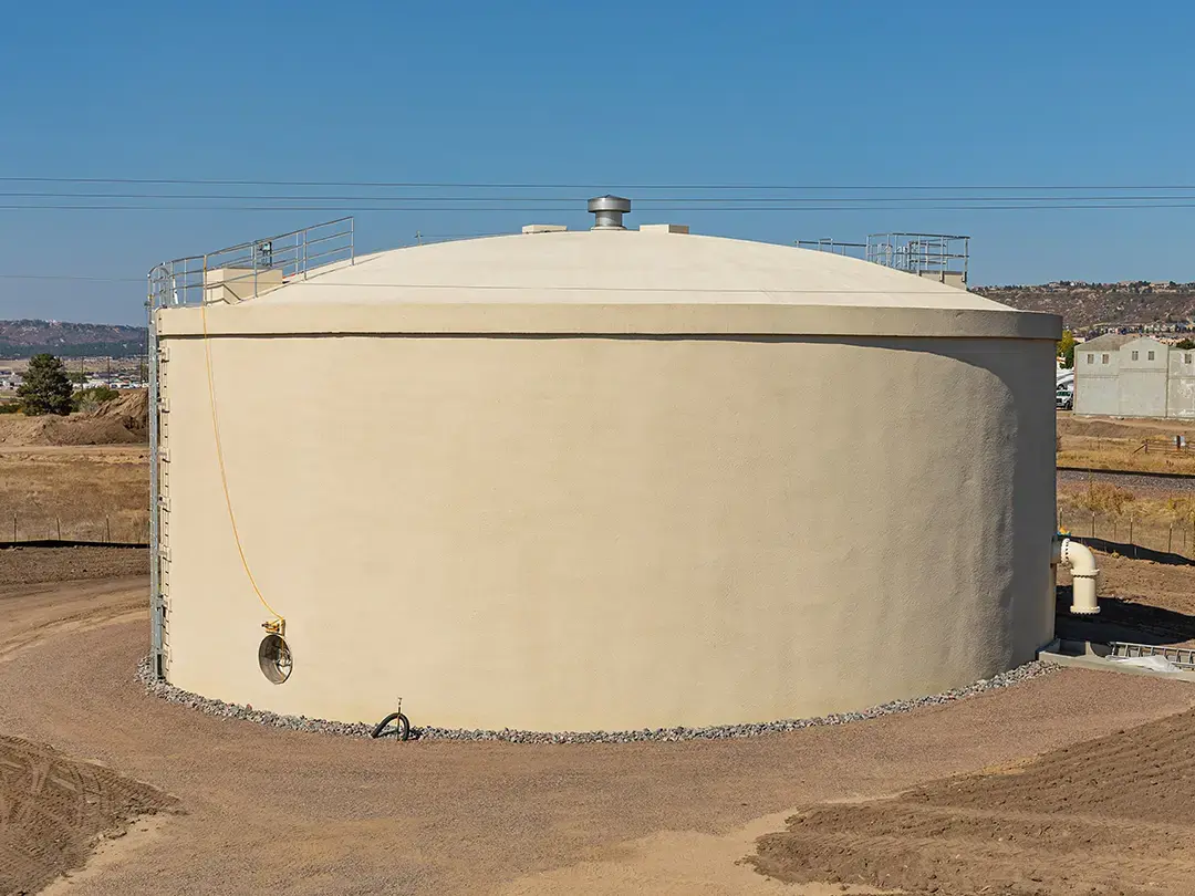 exterior storage tank