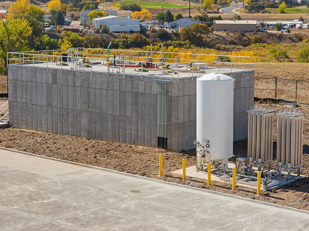 exterior tank and equipment