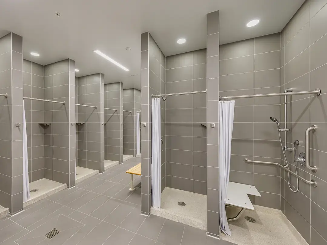locker room shower facilities