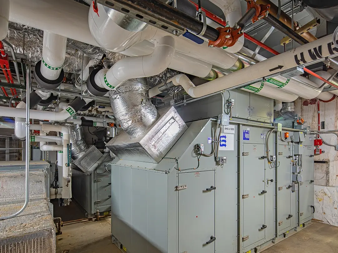 interior equipment and piping