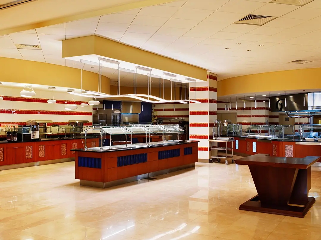 student dining service area