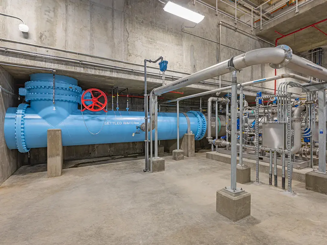 settled water pipe