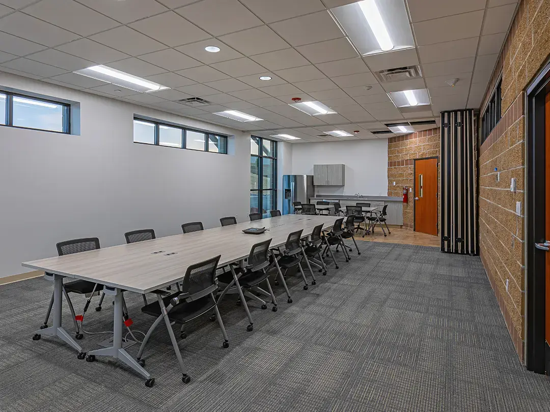 staff break room and conference table