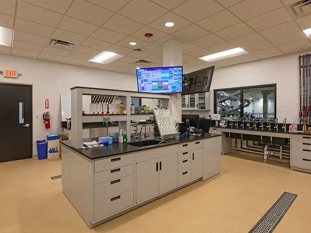 interior lab testing area