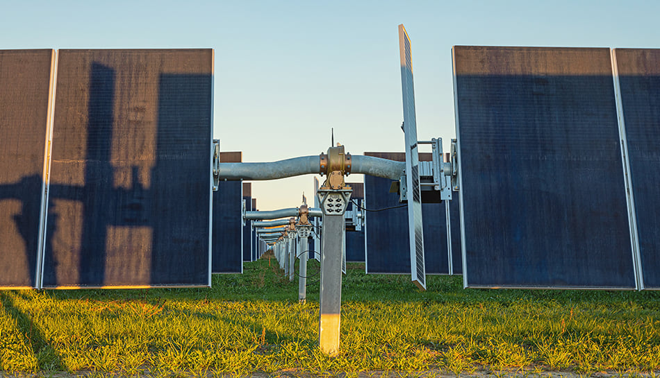 view of installed panels