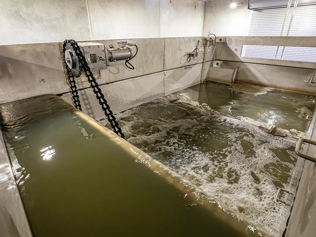 part of the wastewater treatment process