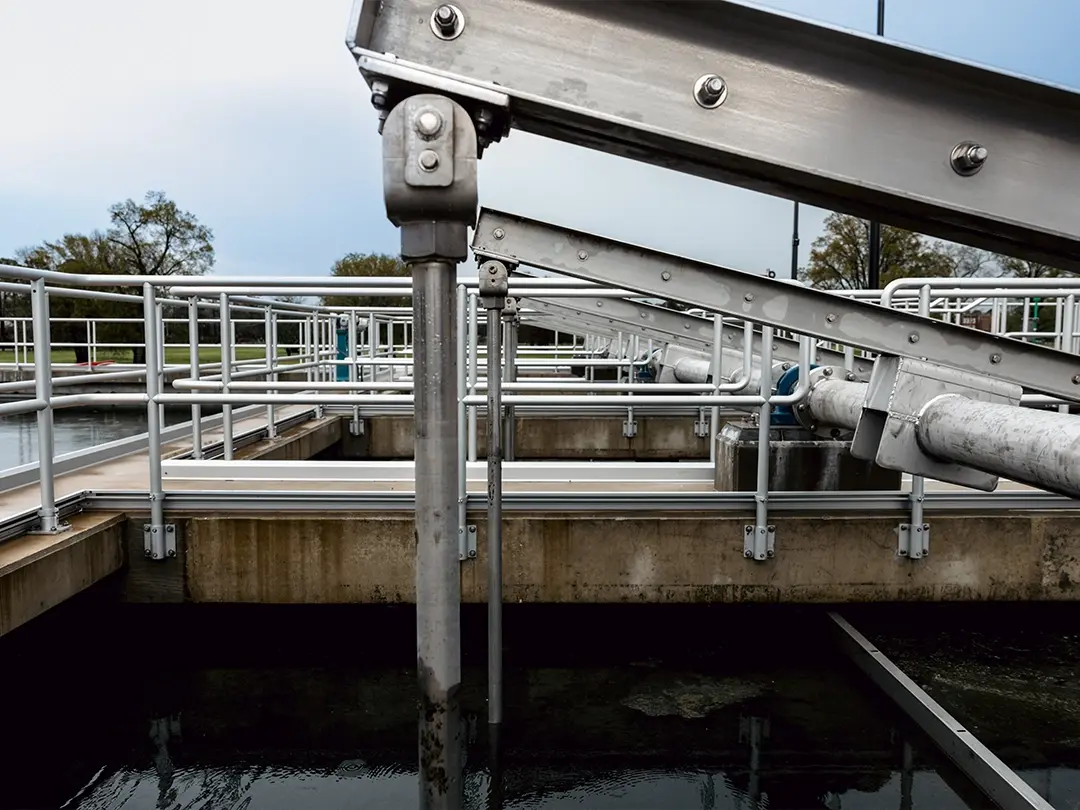 equipment in water treatment basins